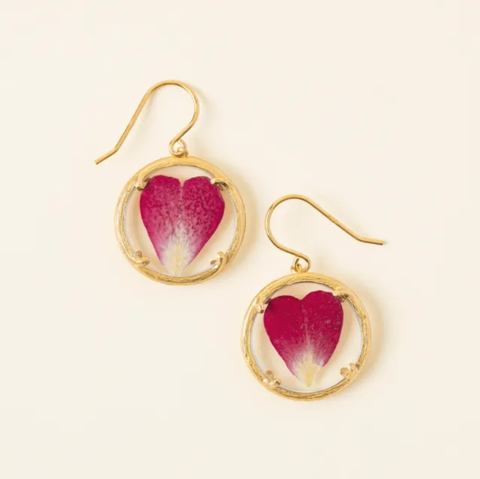 Rose Petal Earrings