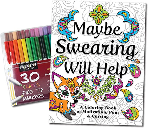 maybe swearing will help coloring book