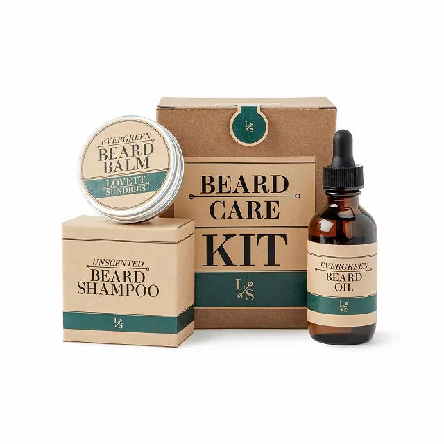 El kit para el cuidado de la barba