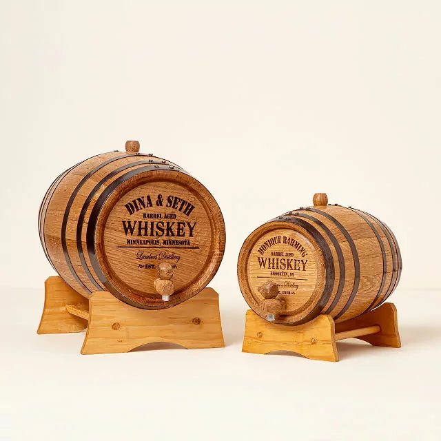 Custom Engraved Whiskey Barrel