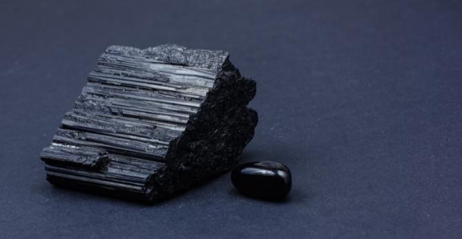 An example of Black Tourmaline in it's raw state...