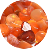 Carnelian healing stones for zodiac sign of Aries