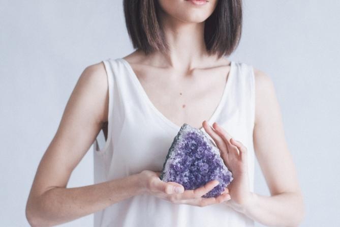 Did you know Amethyst is a powerful crystal used to help with fertility and pregnancy?