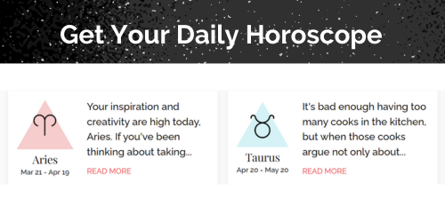 Get your daily horoscope