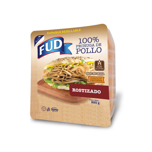 Fud Pechuga de Pollo Rostizada, 12 Rebanadas 250g. – Puerta del Sol Market