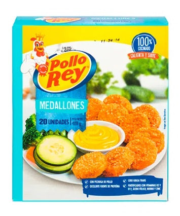 Medallones Pollo Rey 20 Pack 400gr. – Puerta del Sol Market