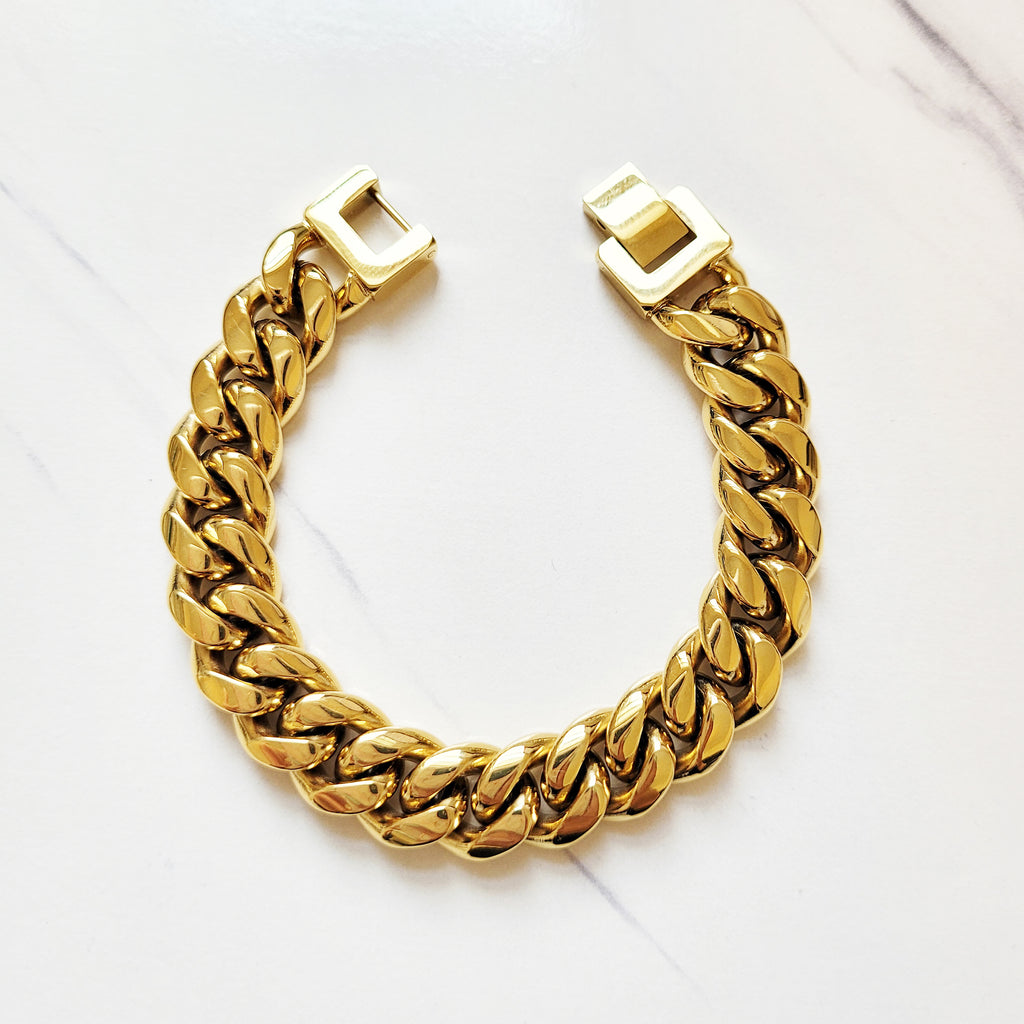 Celine Minimal Manchette Cuff - Brass Cuff, Bracelets - CEL261874