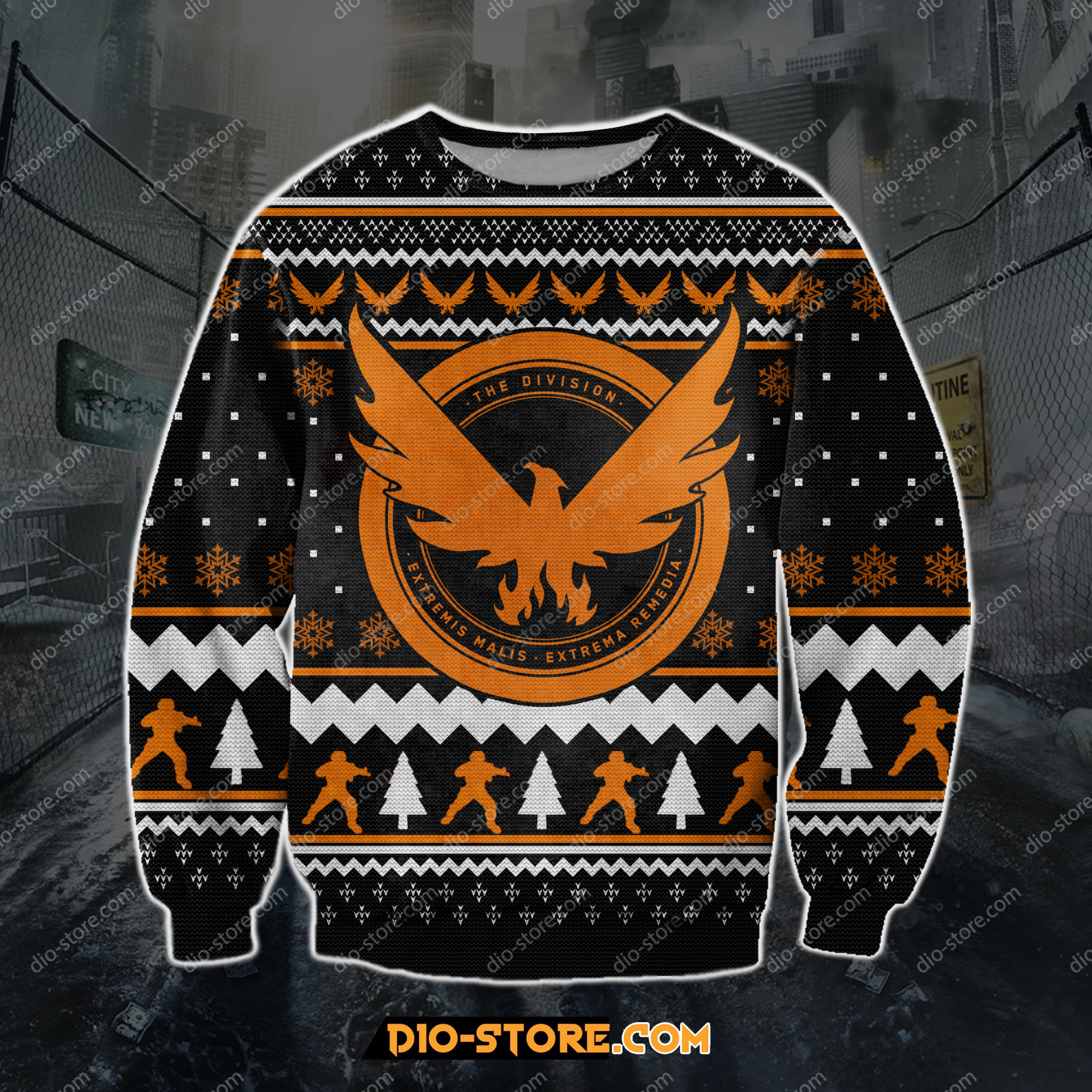 Tom Clancys The Division 3D Print Ugly Christmas Sweater Hoodie All Over Printed