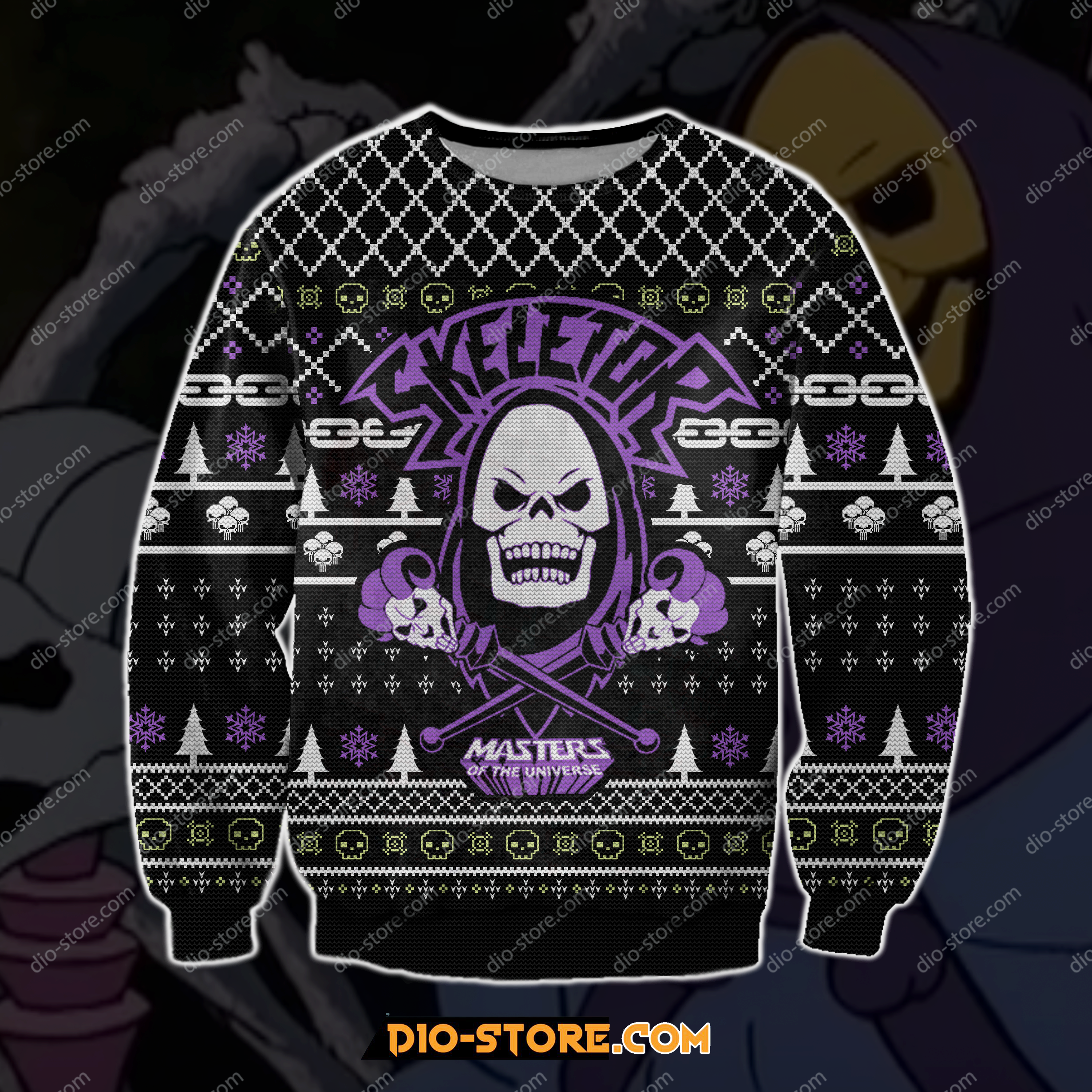 Masters Of The Universe Skeletor 3D Print Ugly Sweatshirt Hoodie All Over Printed