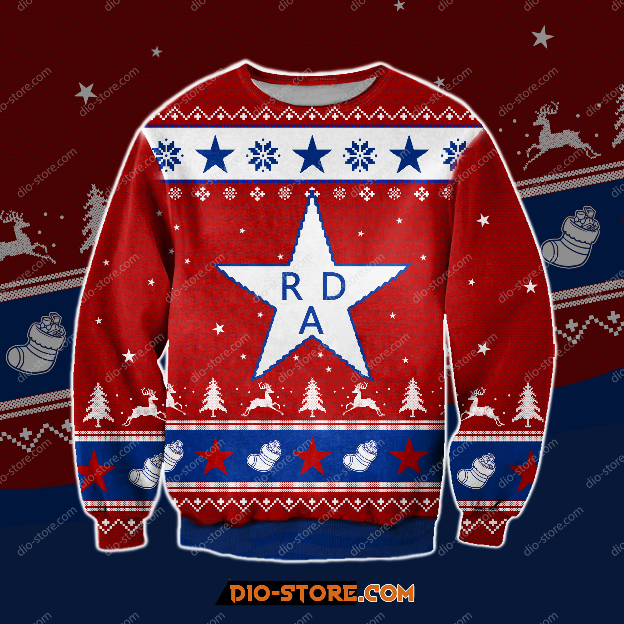 Rad Game 3D Knitting Pattern Print Ugly Christmas Sweater Hoodie All Over Printed