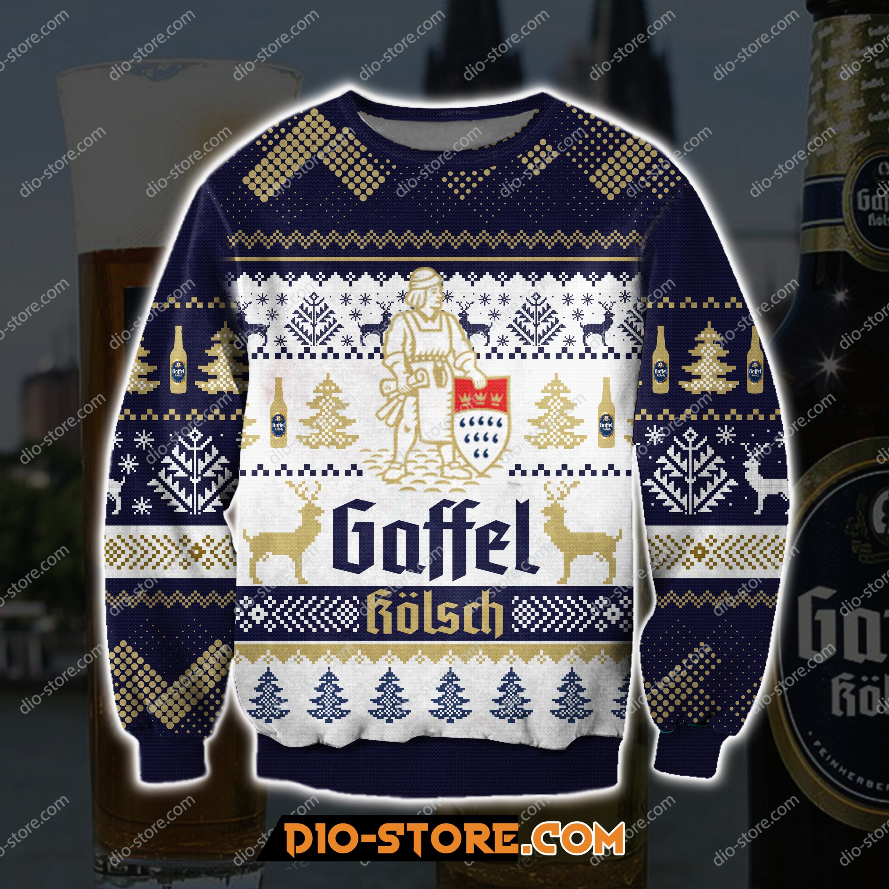 Gaffel Kolsch Beer 3D Print Ugly Sweatshirt Hoodie All Over Printed