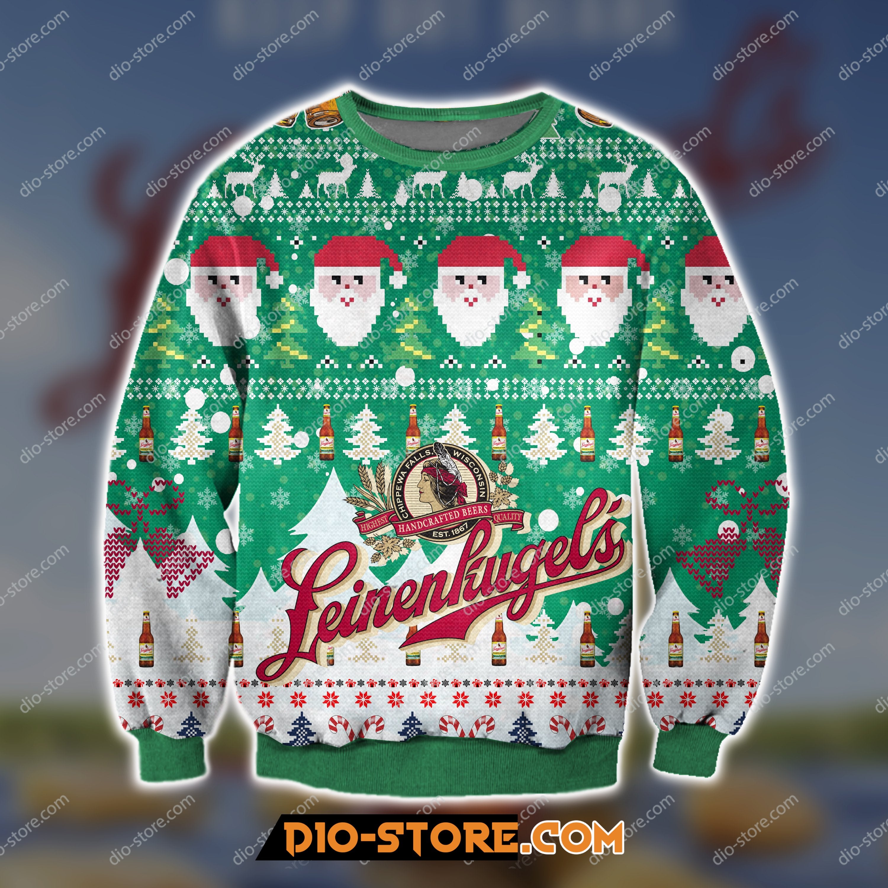 Leinenkugels Beer Knitting Pattern 3D Print Ugly Sweatshirt 1 Hoodie All Over Printed