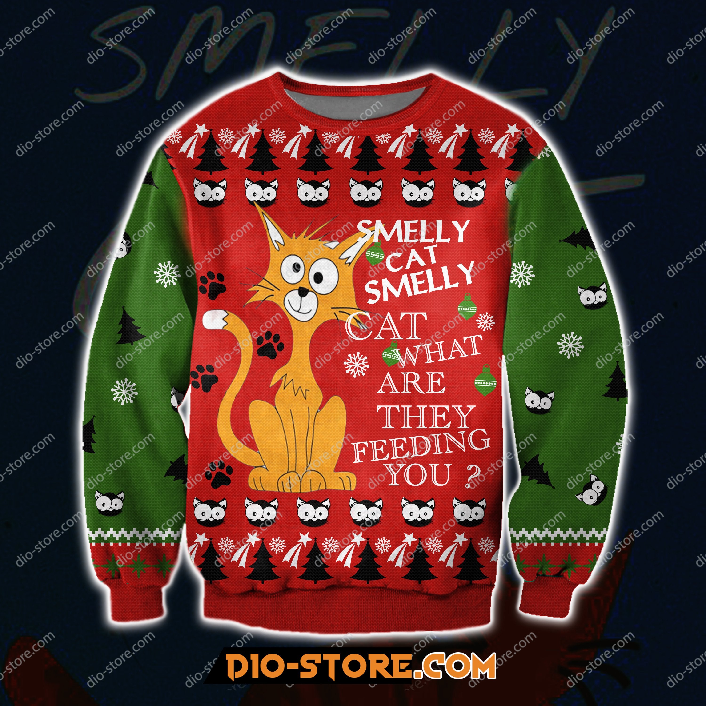 Smelly Cat- Phoebe From Friends Movie 3D All Over Print Ugly Christmas Sweater Hoodie All Over Printed