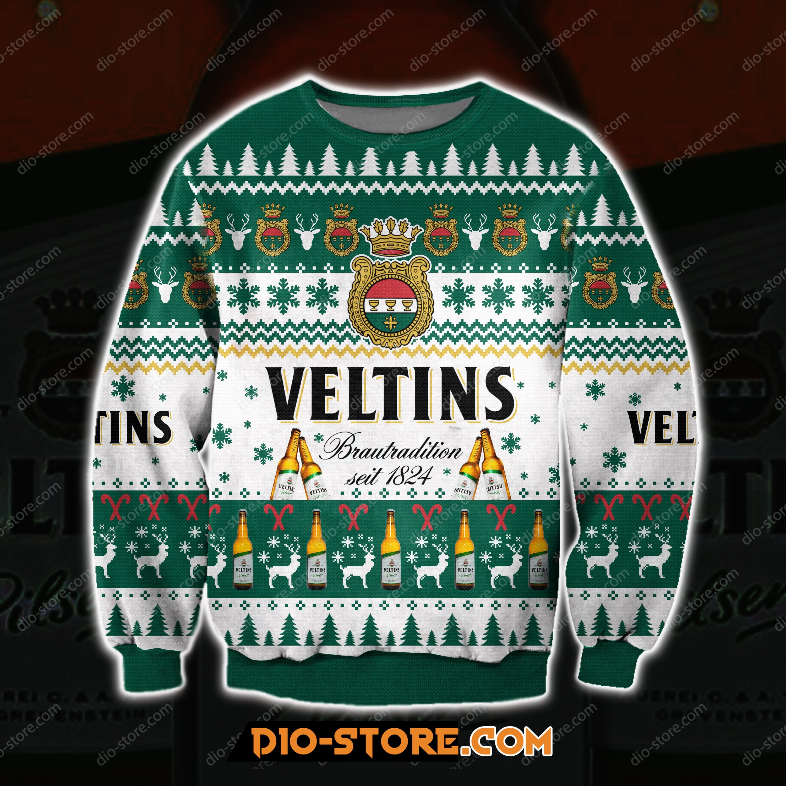 Veltins Beer 3D All Over Print Ugly Christmas Sweatshirt Hoodie All Over Printed