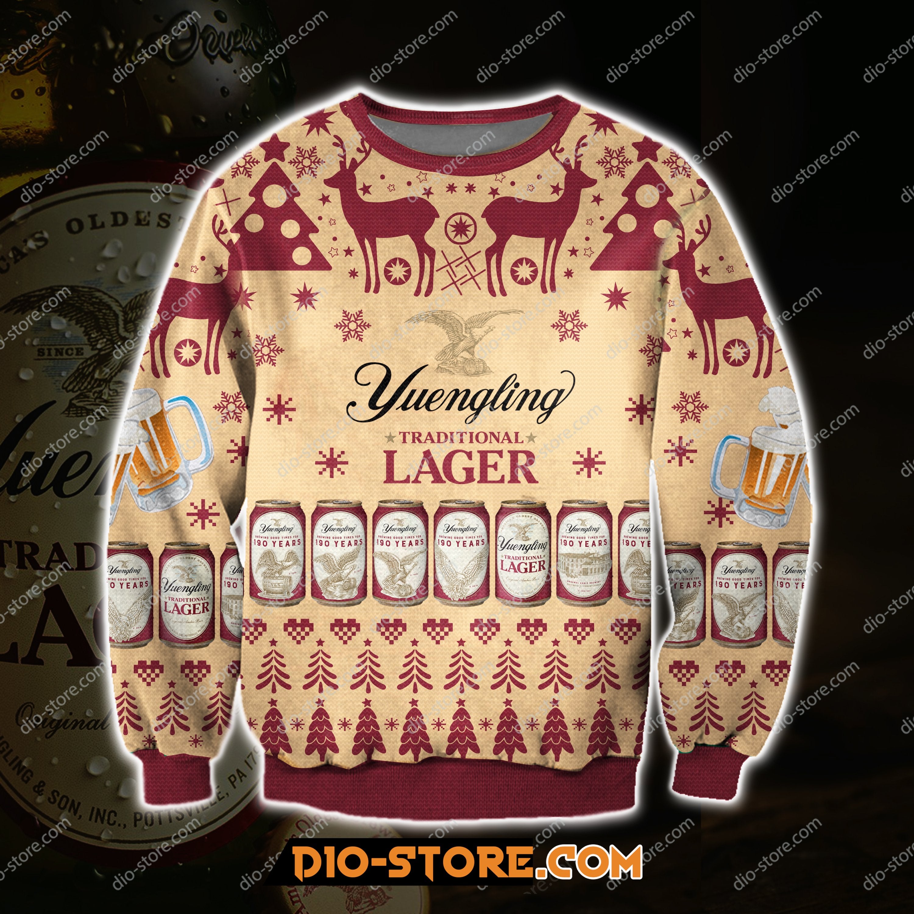 Yuengling Lager Beer 3D All Over Print Ugly Sweatshirt Hoodie All Over Printed