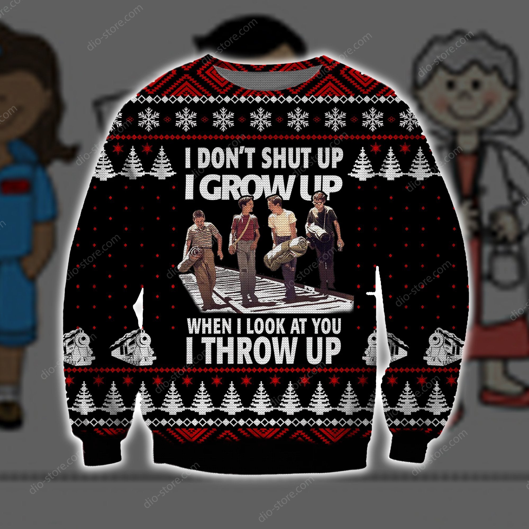 I Grow Up I Throw Up 3D Print Ugly Christmas Sweater Hoodie All Over Printed