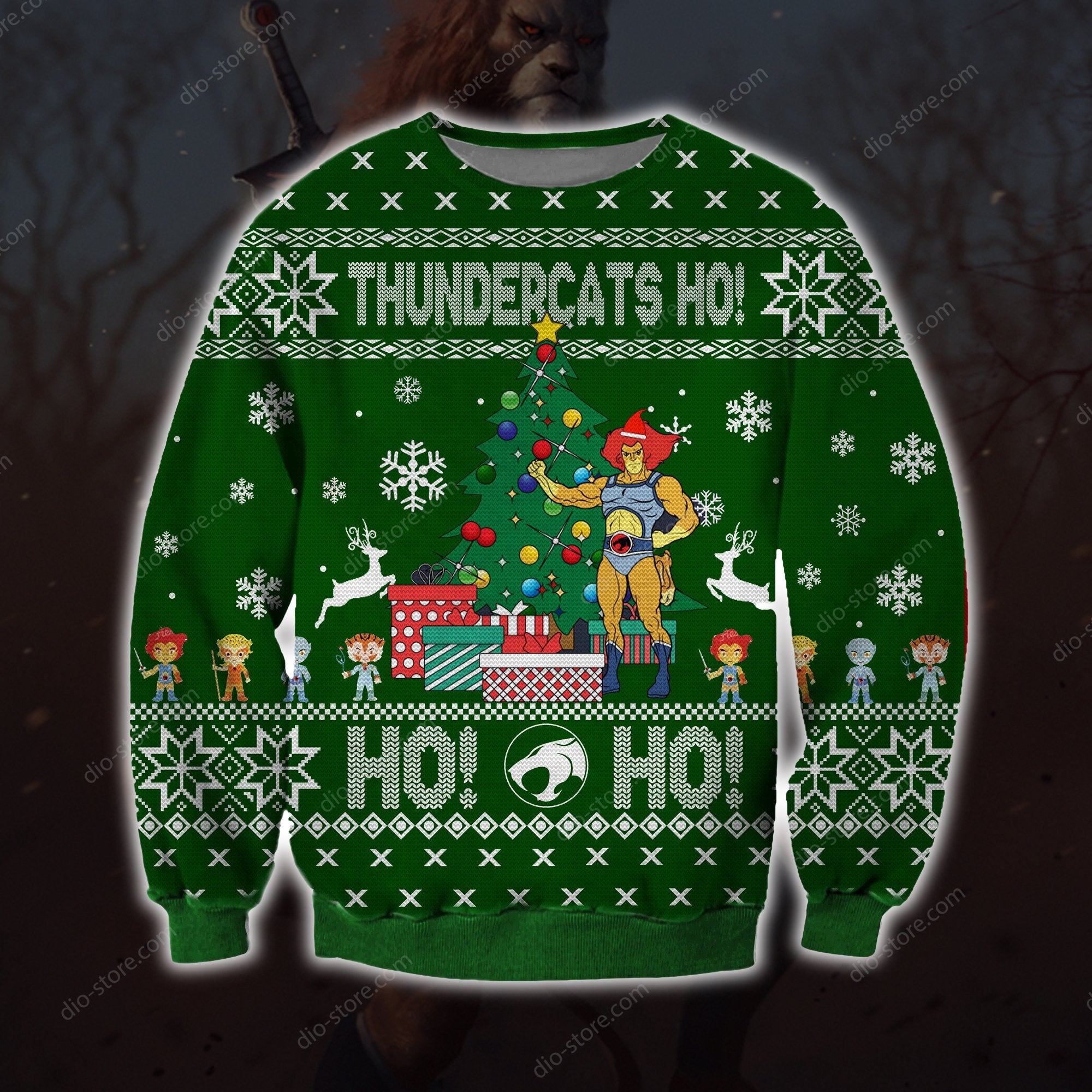 Thundercats Ho Knitting Pattern 3D Print Ugly Christmas Sweater Hoodie All Over Printed