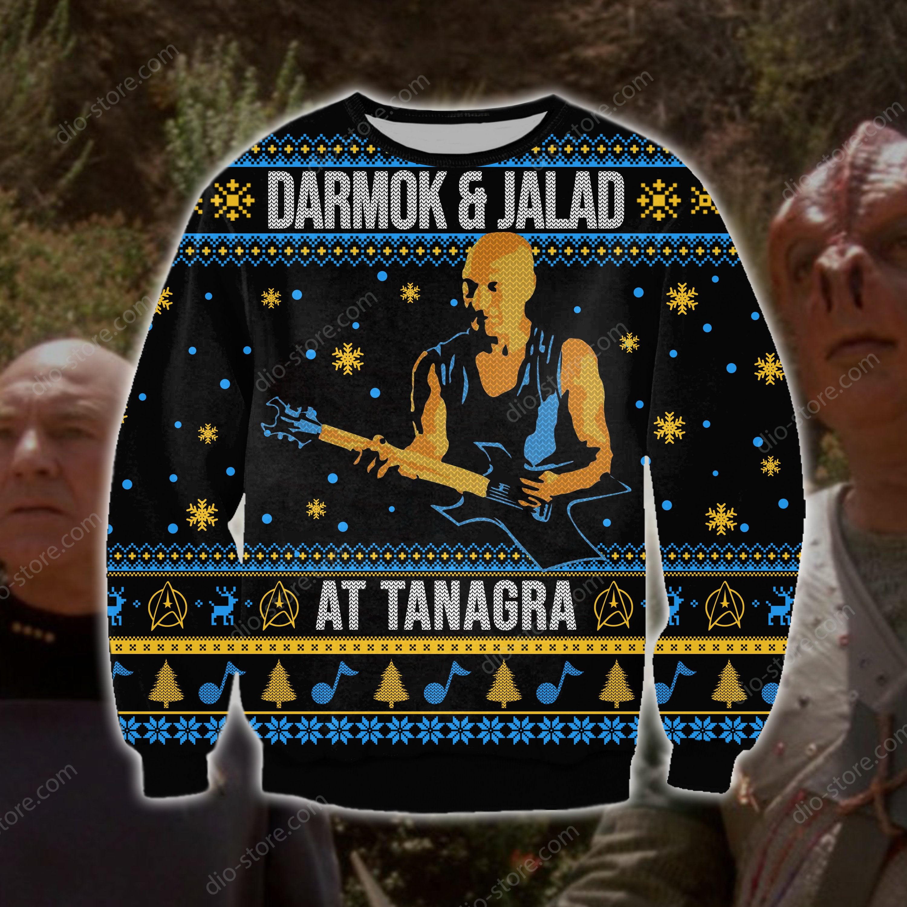 Darmok And Jalad At Tanagra Knitting Pattern 3D Print Ugly Sweater Hoodie All Over Printed