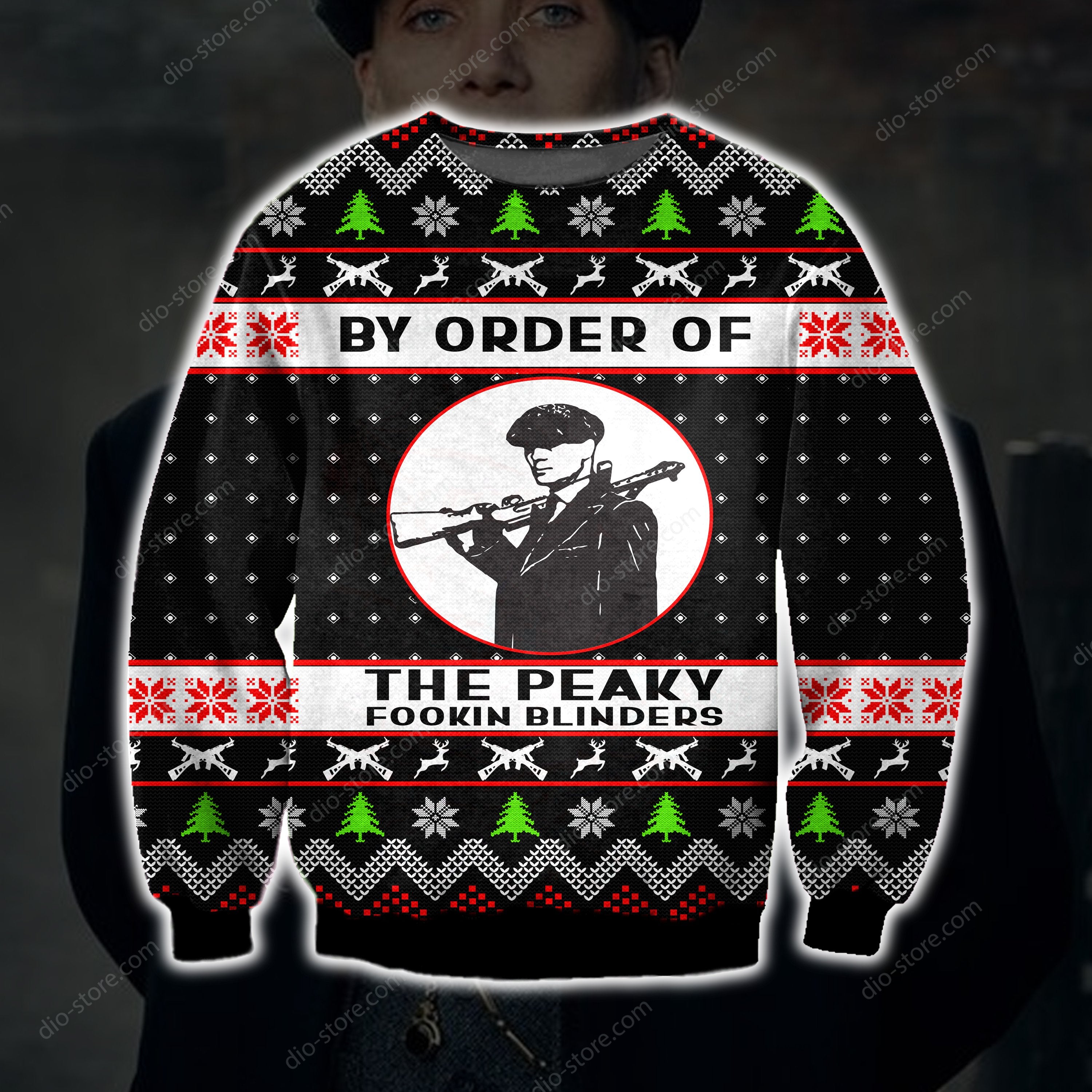 By Order Of The Peaky Blinders Knitting Pattern 3D Print Ugly Sweater Hoodie All Over Printed