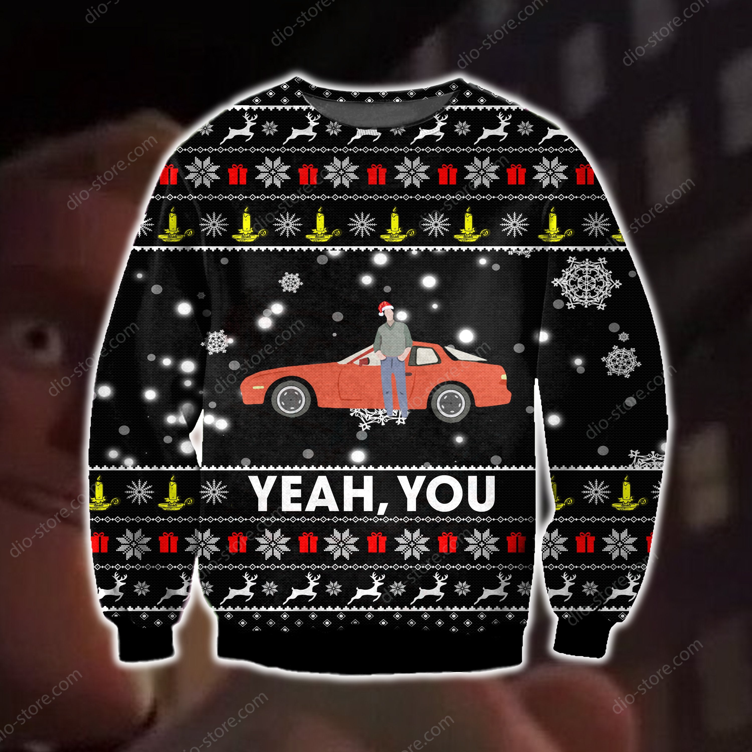 Yeah You- Sixteen Candles Knitting Pattern 3D Print Ugly Sweater Hoodie All Over Printed