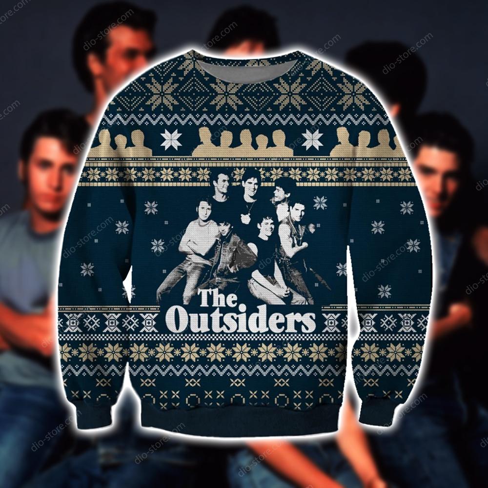 The Outsiders Knitting Pattern 3D Print Ugly Christmas Sweater Hoodie All Over Printed