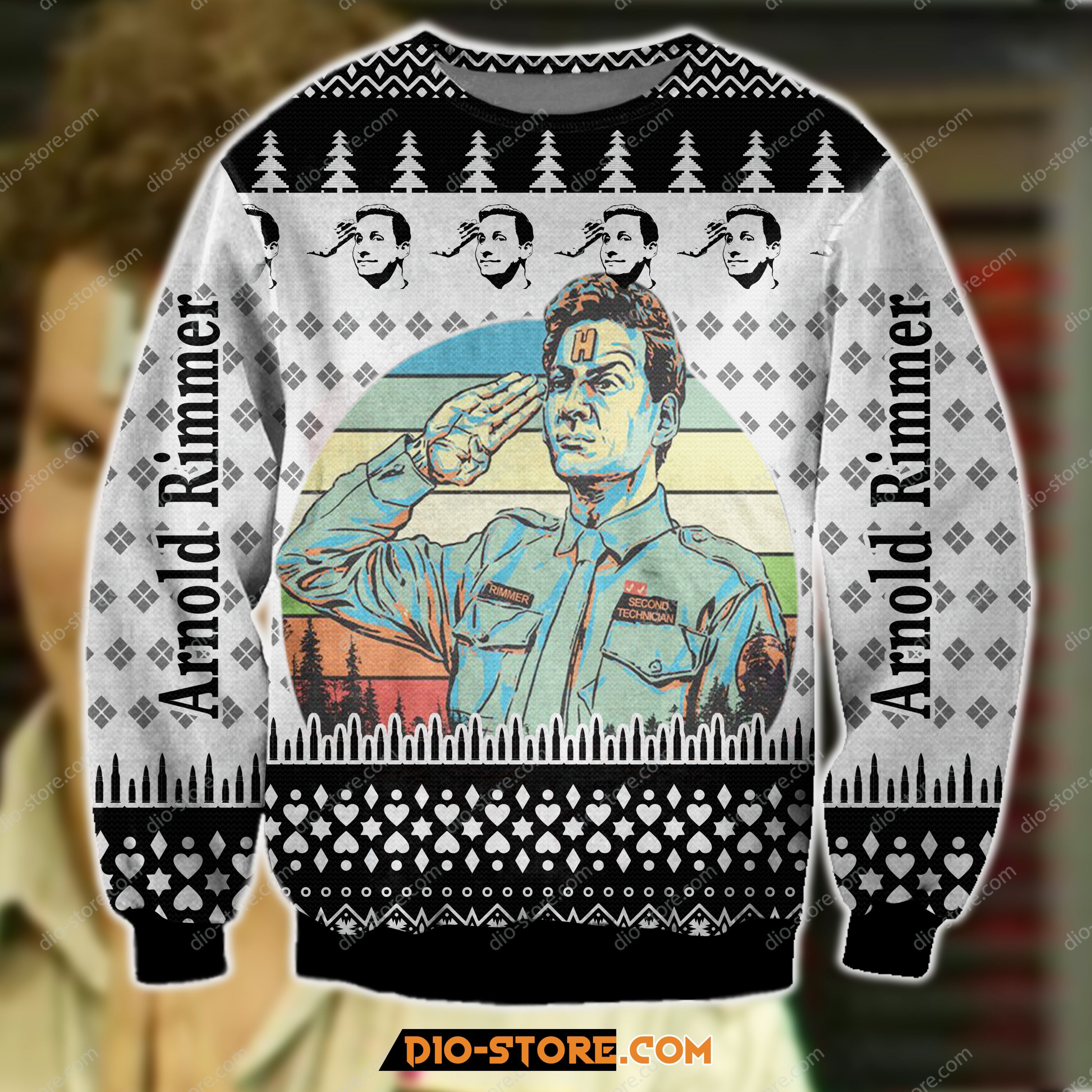 Red Dwarf Arnold Rimmer 3D Print Ugly Christmas Sweater Hoodie All Over Printed