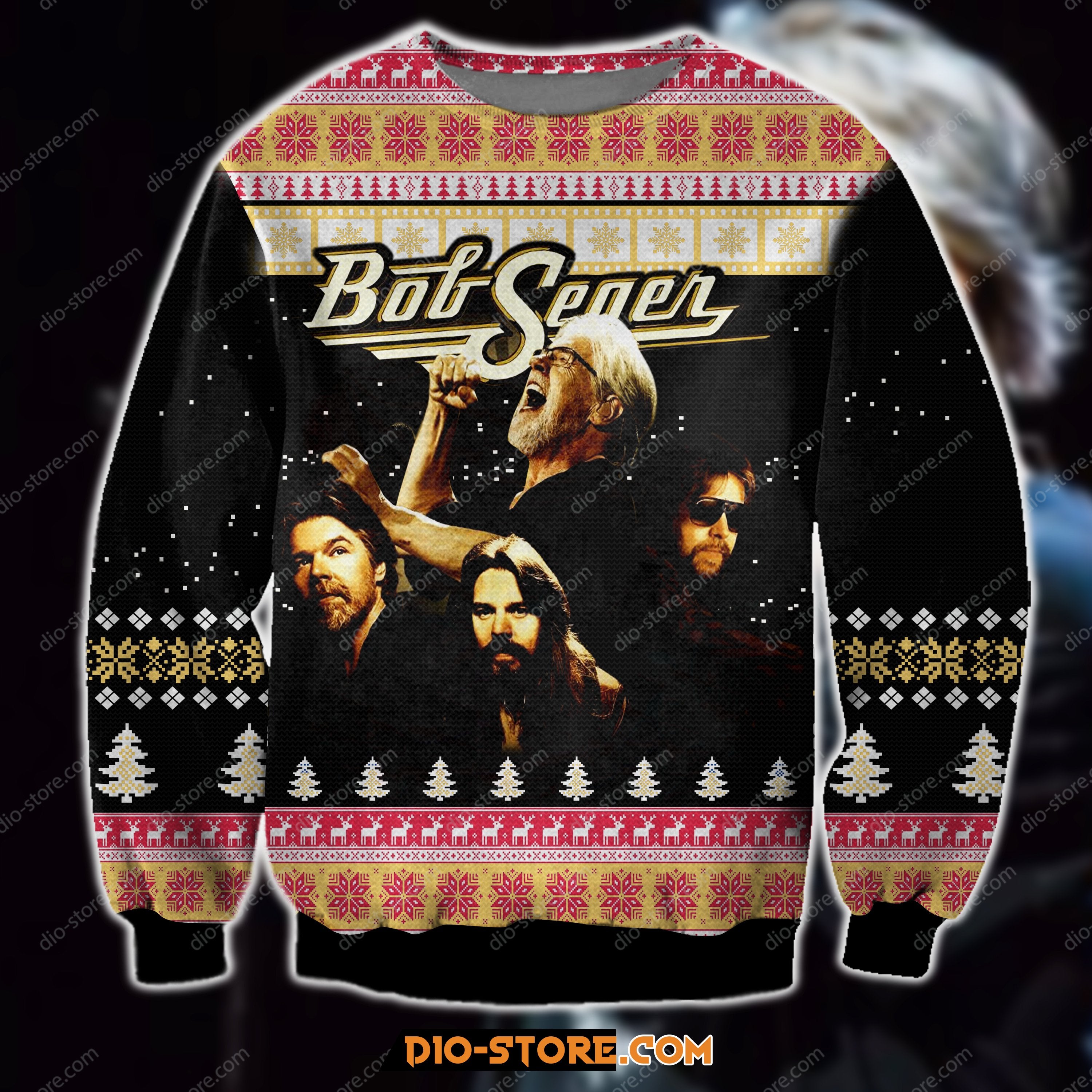 Bob Seger 3D Print Ugly Christmas Sweatshirt Hoodie All Over Printed