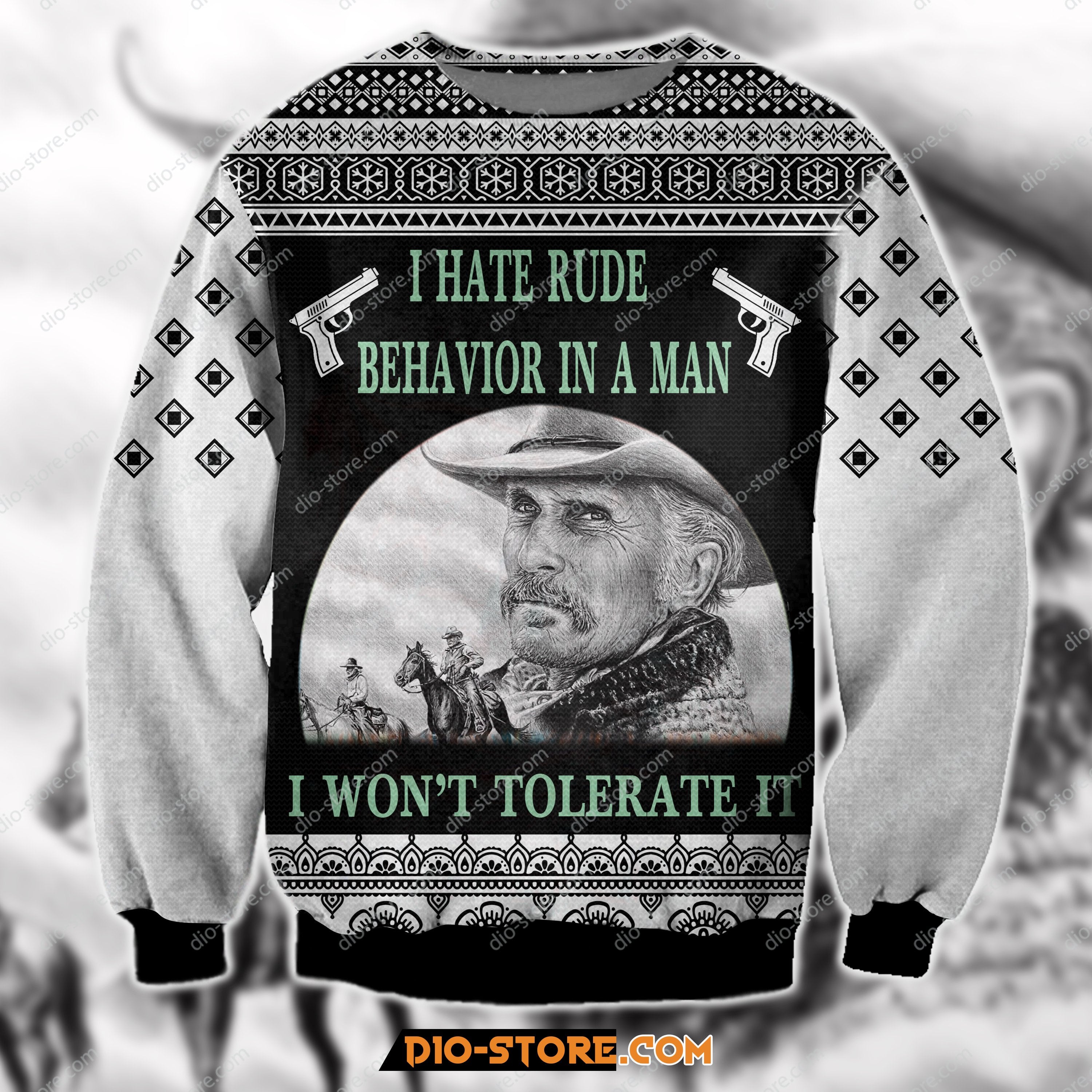 Lonesome Dove 3D Print Ugly Christmas Sweatshirt Hoodie All Over Printed