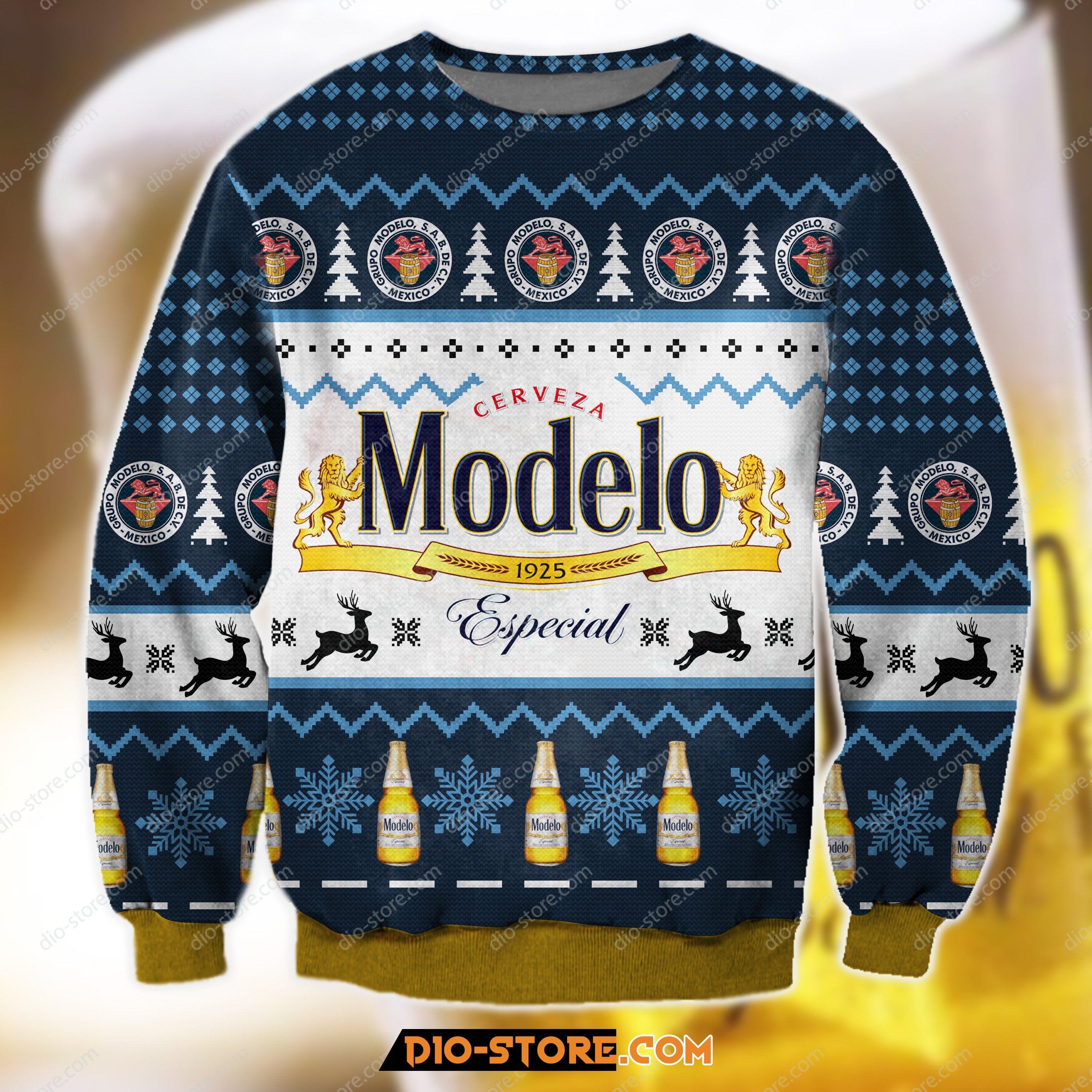 Modelo Especial Knitting Pattern 3D All Over Print Ugly Christmas Sweater Hoodie All Over Printed