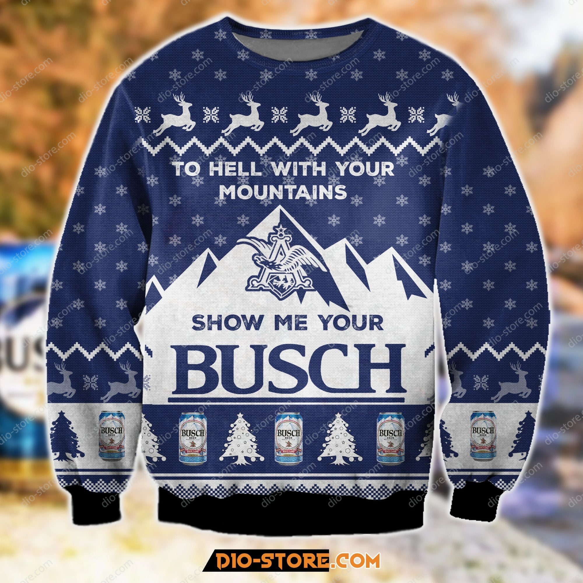 Show Me Your Busch Knitting Pattern 3D All Over Print Ugly Christmas Sweater Hoodie All Over Printed