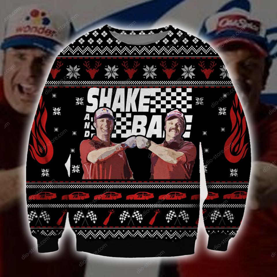 Shake And Bake Knitting Pattern 3D Print Ugly Christmas Sweater Hoodie All Over Printed