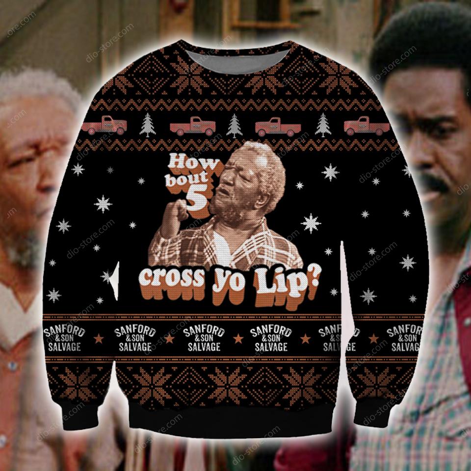 Sanford And Son Knitting Pattern 3D Print Ugly Christmas Sweater Hoodie All Over Printed