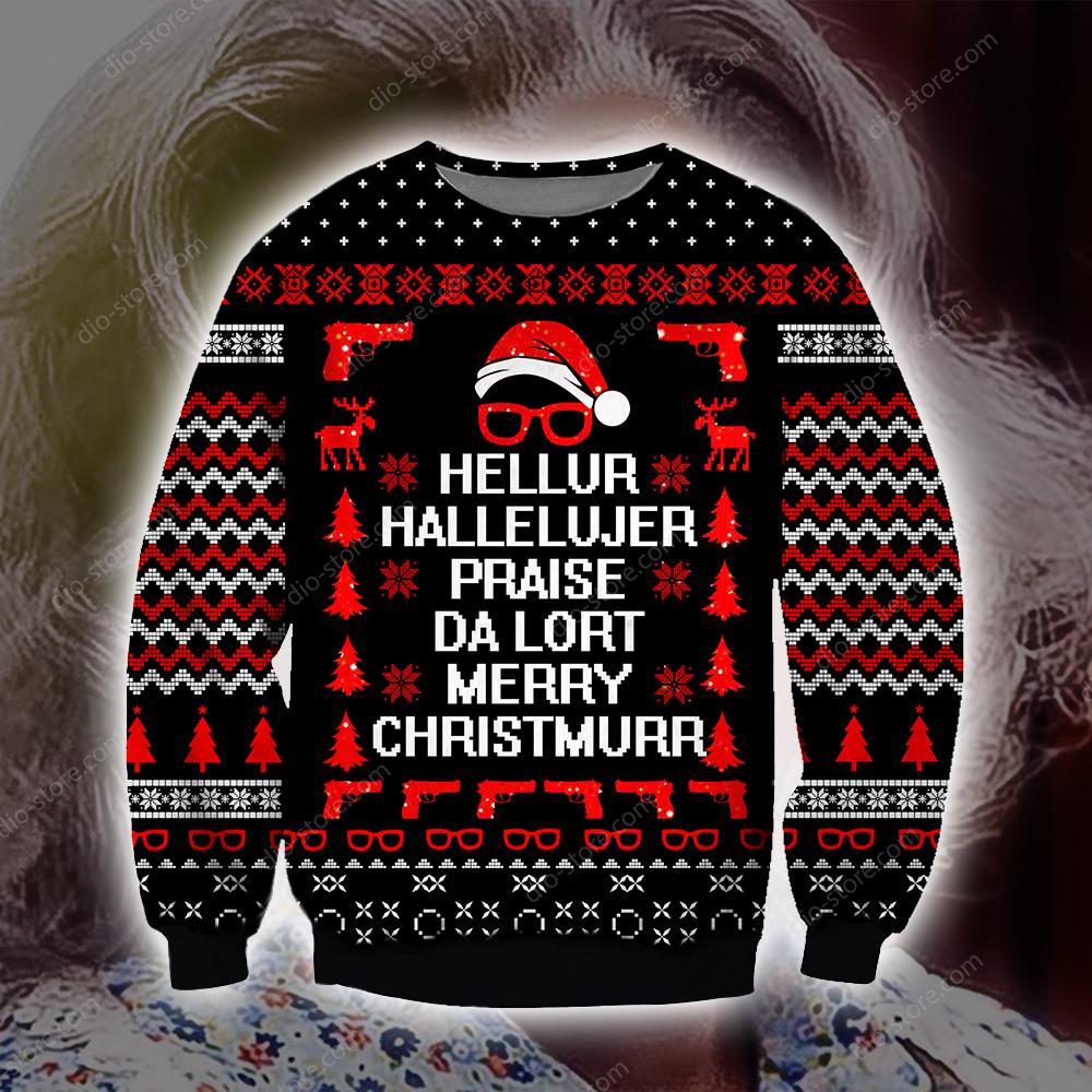 Madea Christmas Knitting Pattern 3D Print Ugly Christmas Sweater Hoodie All Over Printed