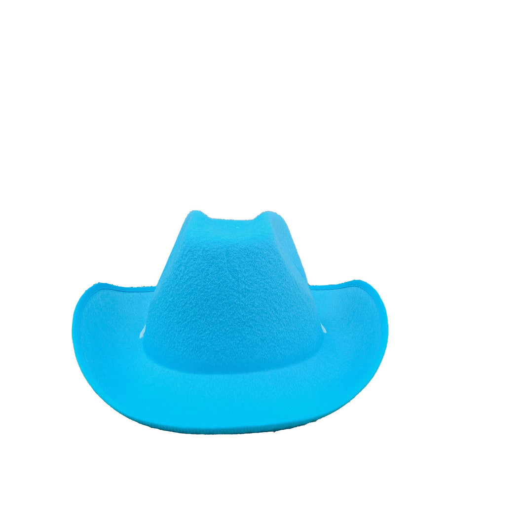 pastel blue cowboy hat