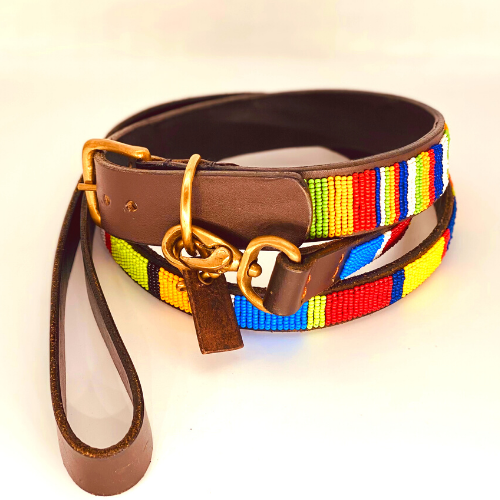 beaded dog lead