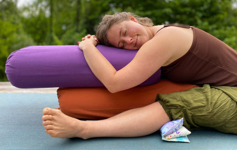 Supporting Knees with Inner Space Yoga Supplies