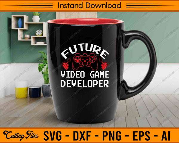 Future Video Game Developer SVG PNG Cutting Printable Files