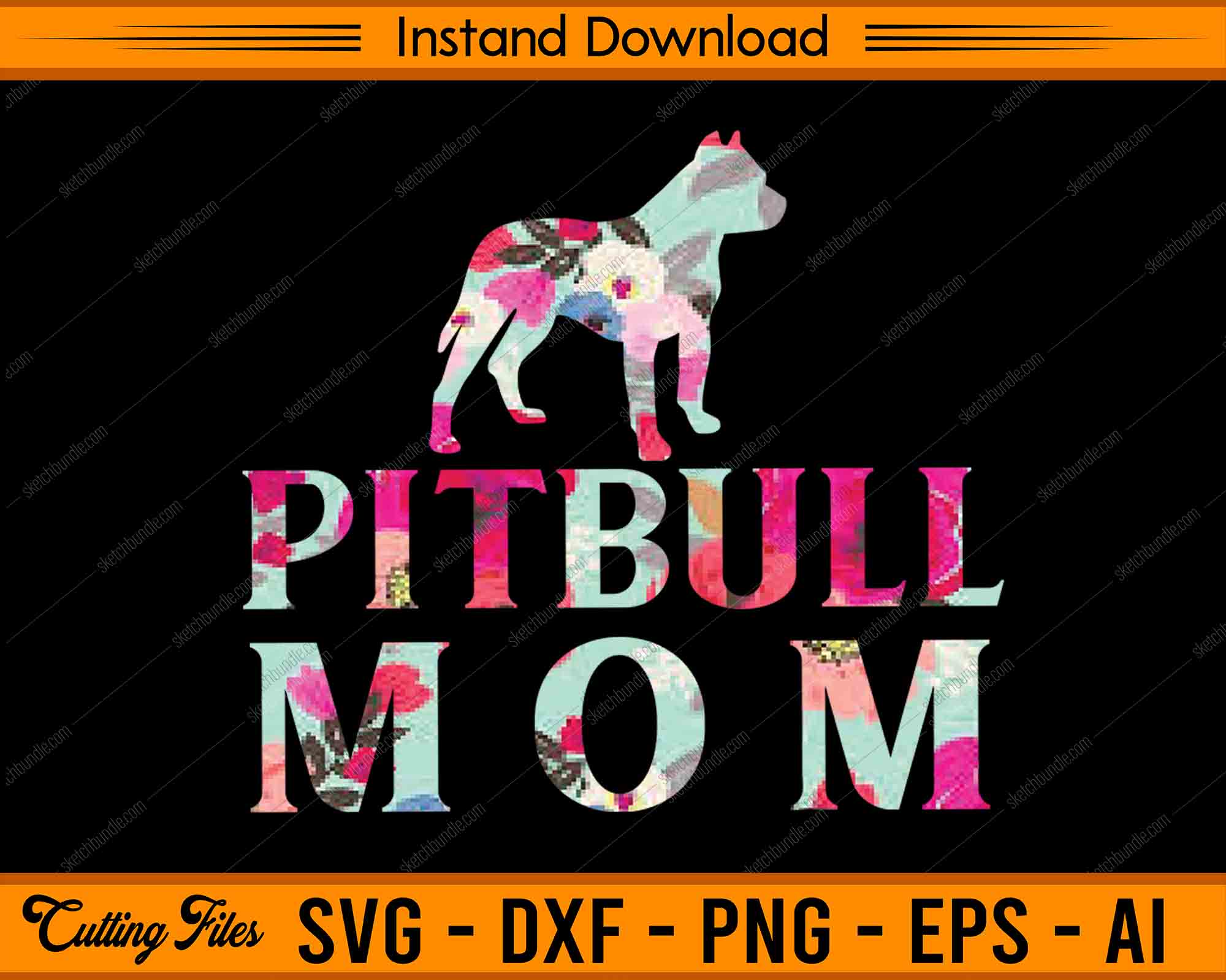 Download Pitbull Mom Svg Png Cutting Printable Files Sketchbundle