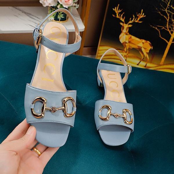 GU New slope heel FAIRY FASHION THICK HEEL SANDALS