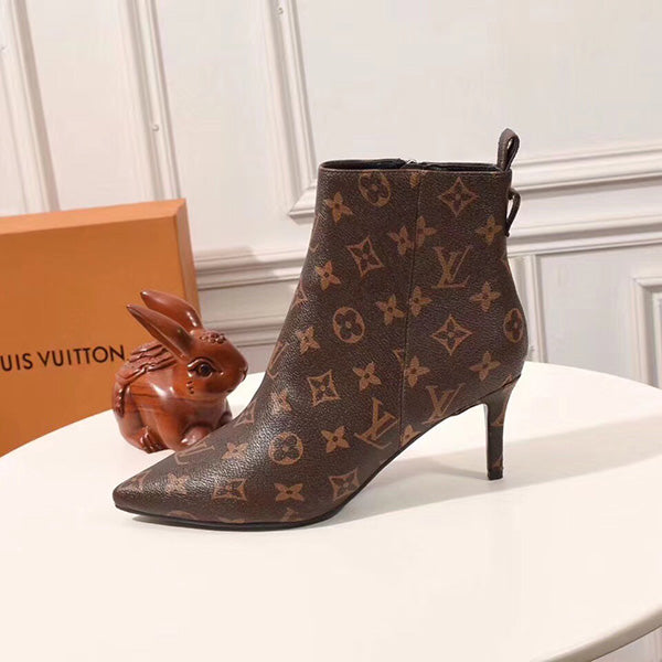 LV Louis vuitton New leather warm fashion women's boots high-end leather boots