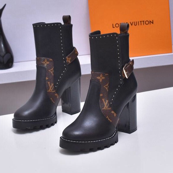 LV Louis vuitton New leather warm fashion women's boots high-end leather boots