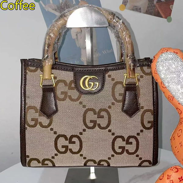 GU hot sale stitching color handbag ladies shopping shoulder bag
