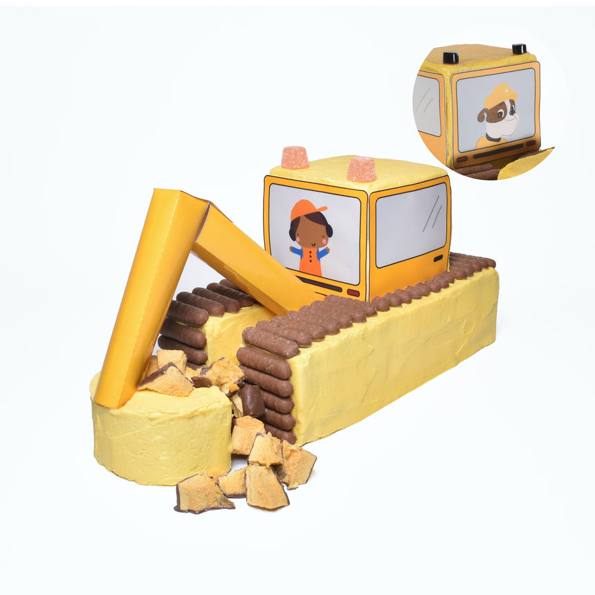 Bulldozer Cake | Fun Construction Themed Birthday Cake