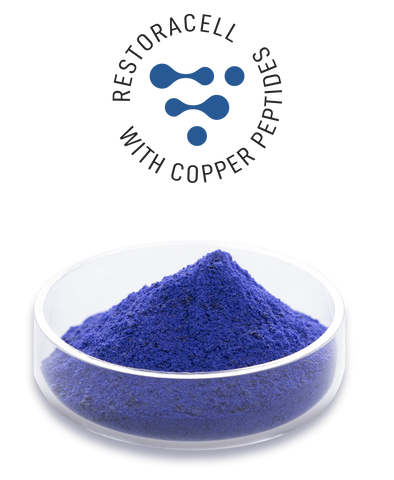 GHK-Cu Copper Peptide in its crystal powder form