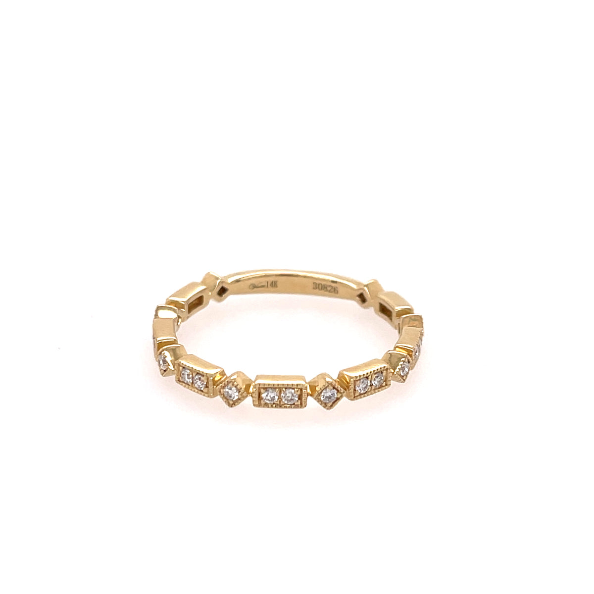 14k Yellow Gold Diamond Eternity Band – Skibell Fine Jewelry