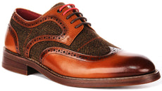 Arlo Brogue In Tan Leather