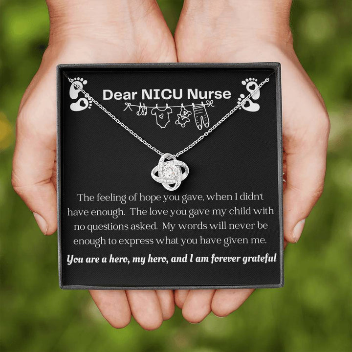Thank You NICU Nurse Necklace, NICU Nurse Gift, Baby Nurse, Presents