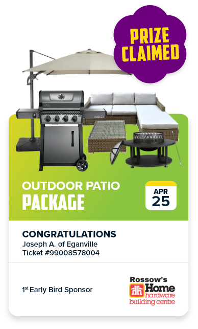 Outdoor patio package $3,389