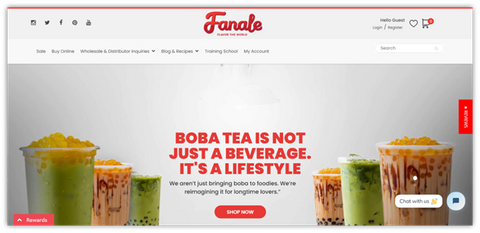 Having a well-designed site can help you with branding your bubble tea business online.
