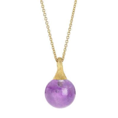 Marco Bicego® Africa Boule Collection 18K Yellow Gold and Amethyst Pendant_image01